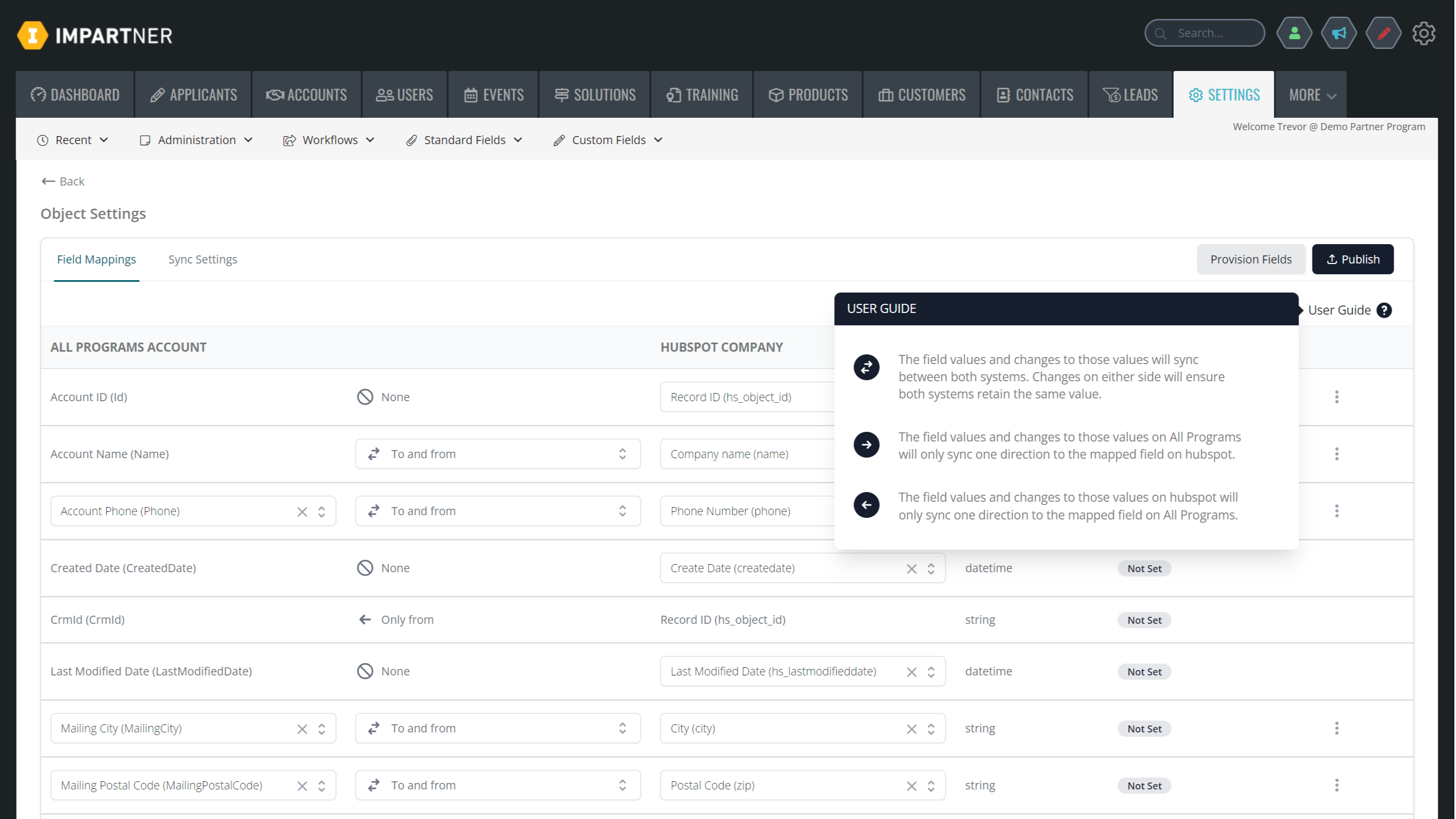 Sync Partners, Contacts, Deals and Leads